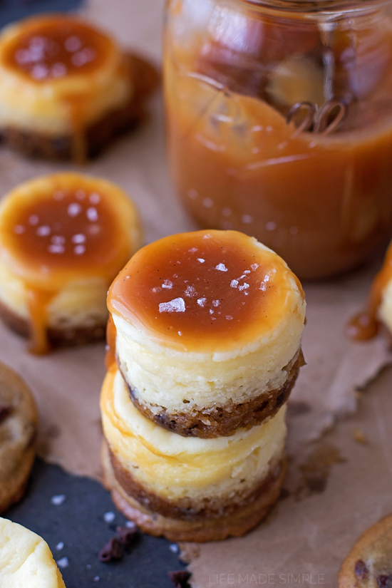 Chocolate Chip Cookie Mini Cheesecakes