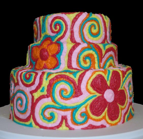 Colorful Fun Birthday Cake