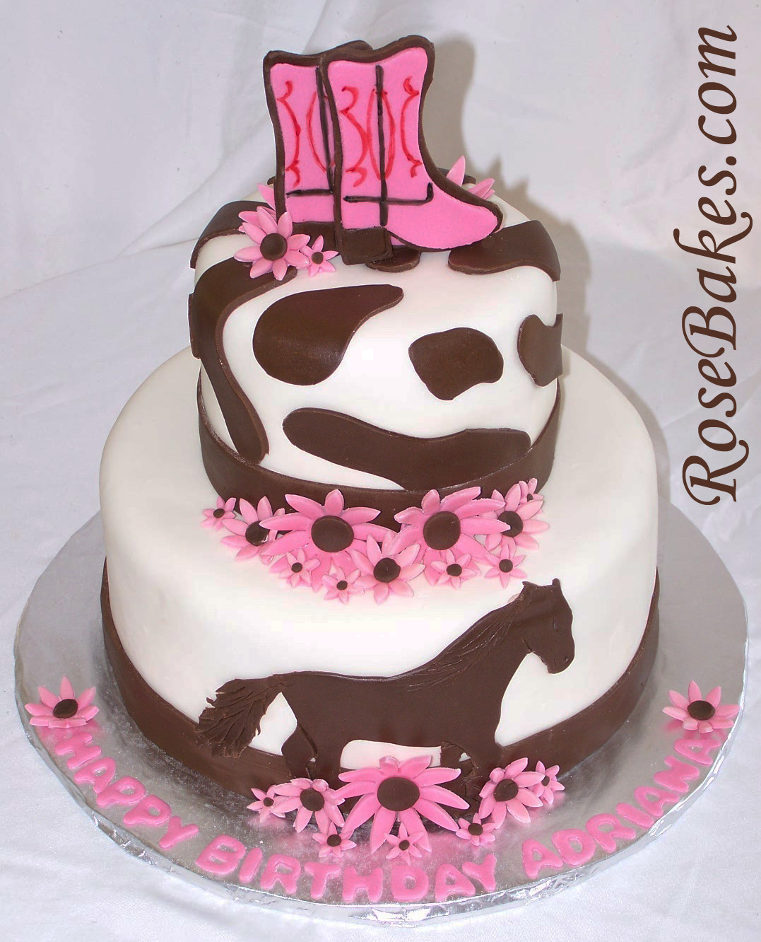 Cowgirl Horse Birthday Cake