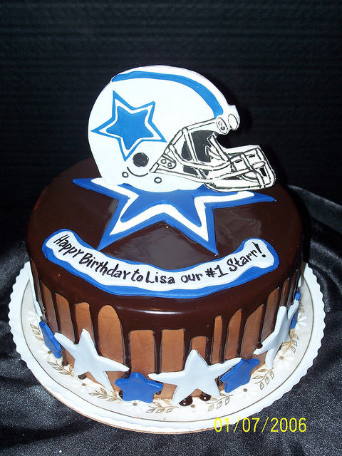 Dallas Cowboys Happy Birthday Cake