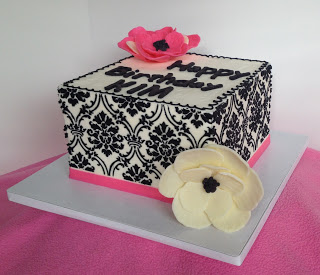 Damask Print Cake