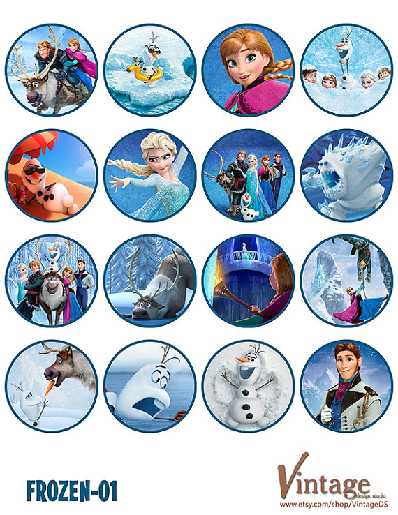 Disney Frozen Printable Cupcake Toppers