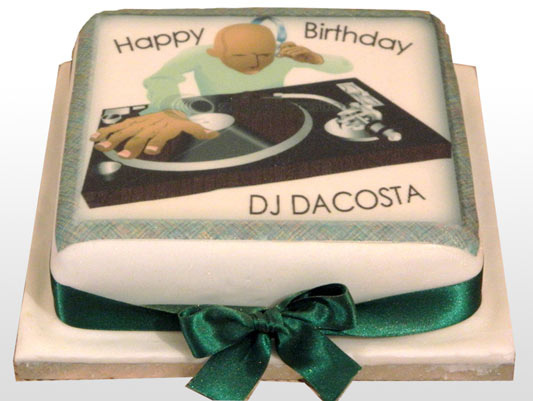 DJ Birthday Cake