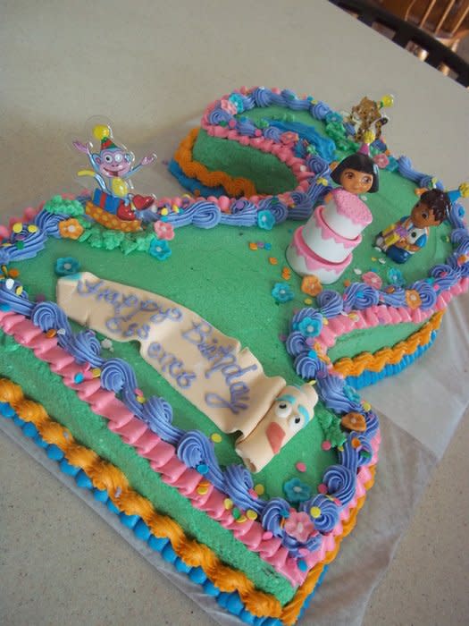 Dora and Diego Birthday Cake