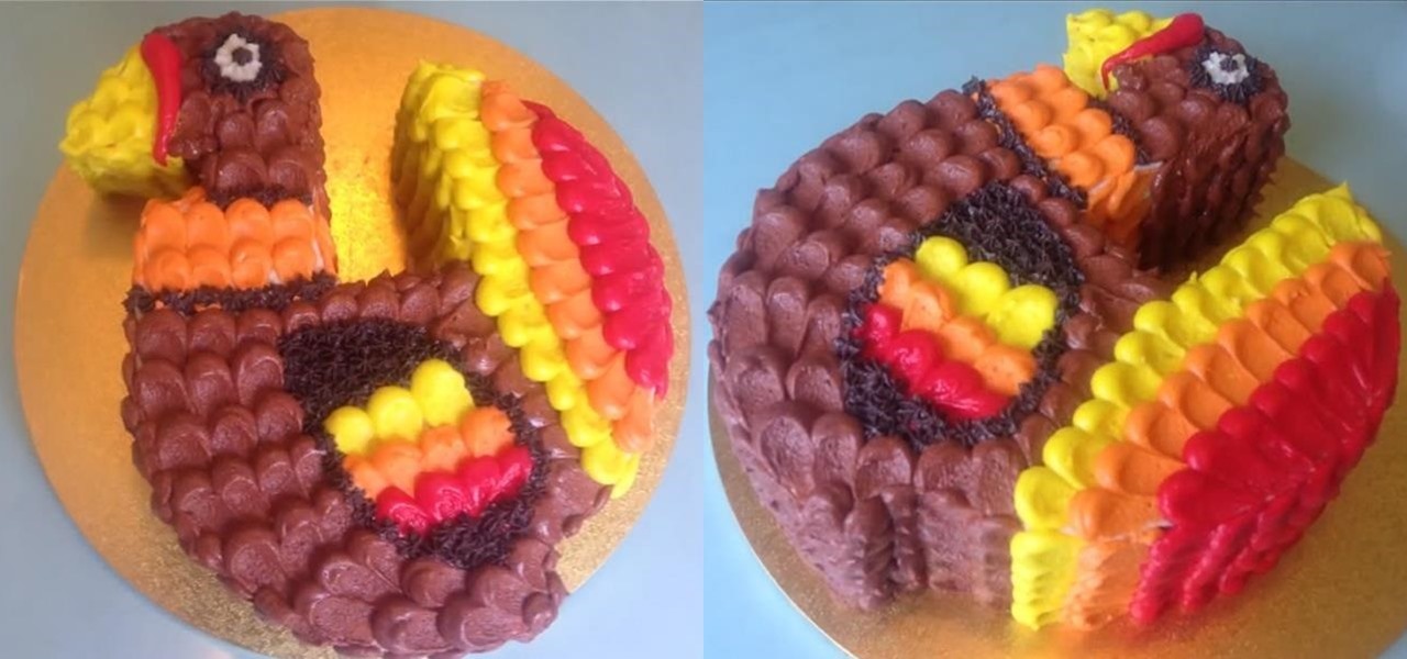 Easy Turkey Shaped Cake