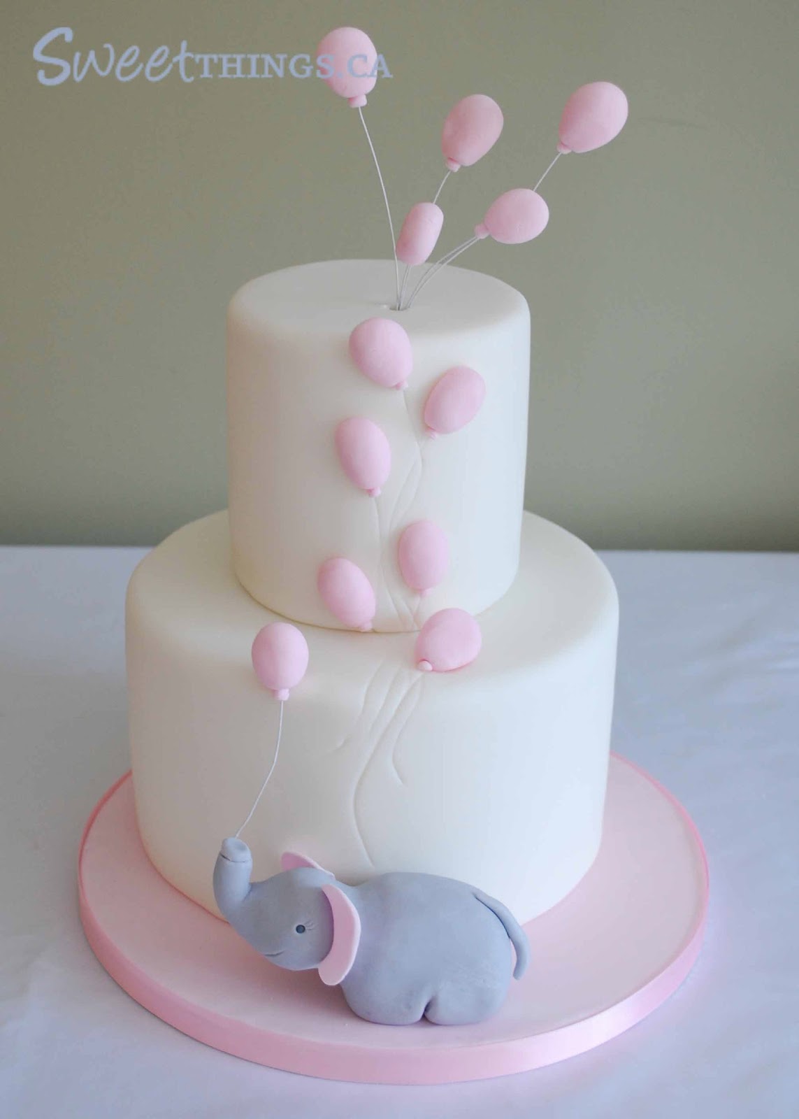 Elephant Baby Shower Cake