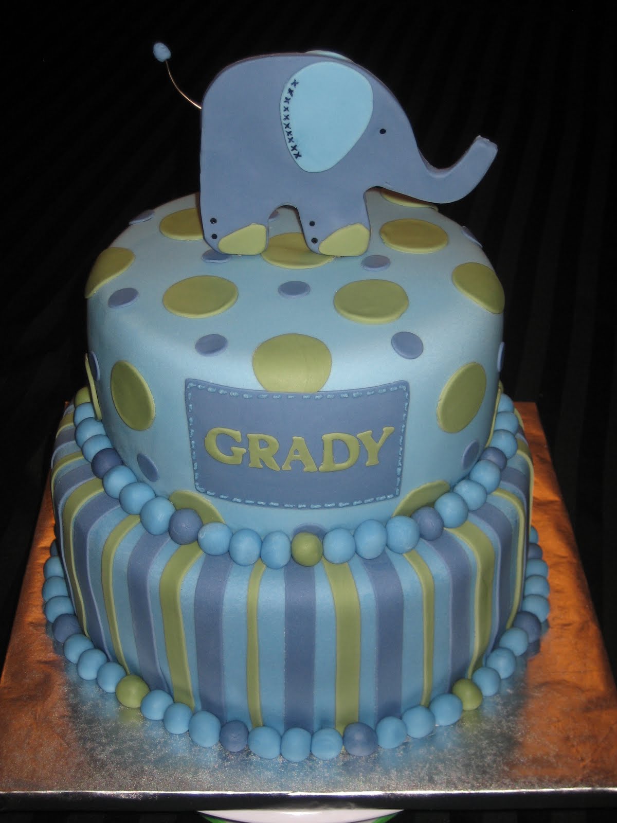 Elephant Baby Shower Cake