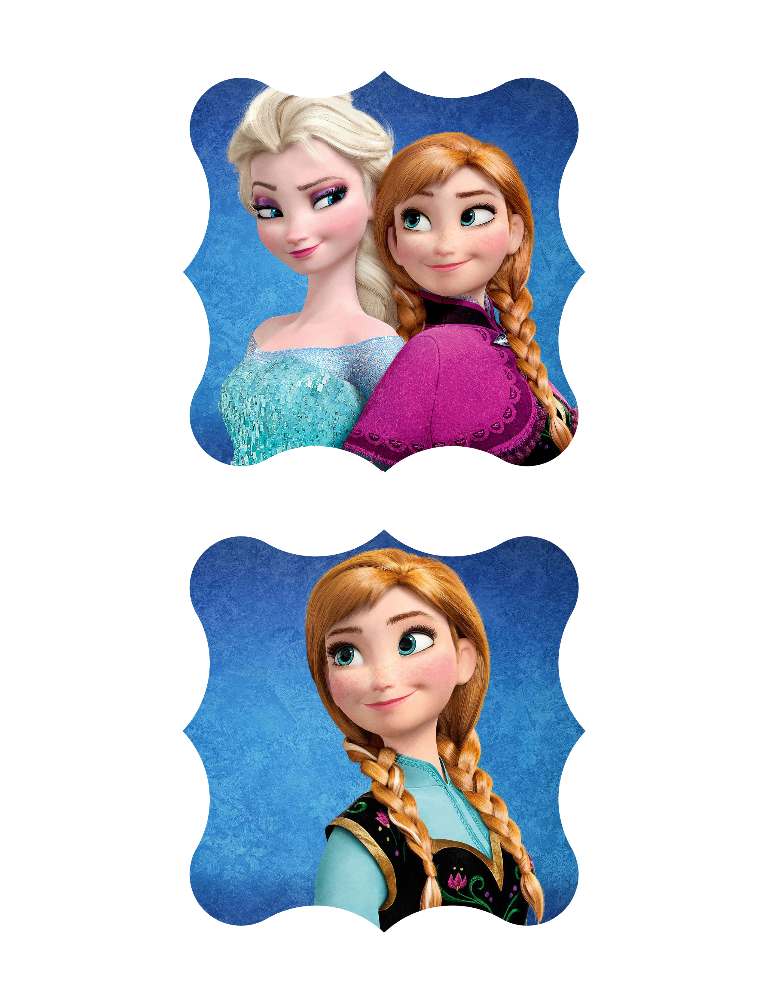 Elsa Frozen Cupcake Toppers Printable