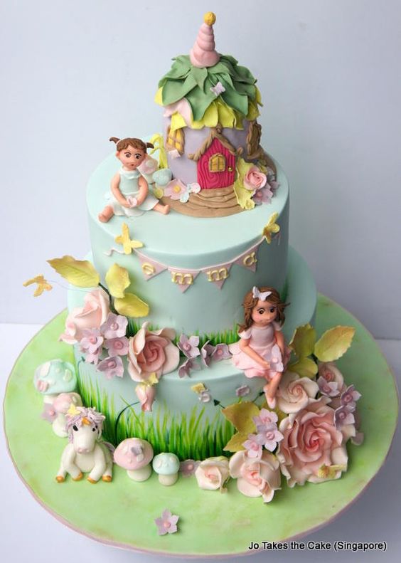 Fairy Garden Themed Cake Ideas