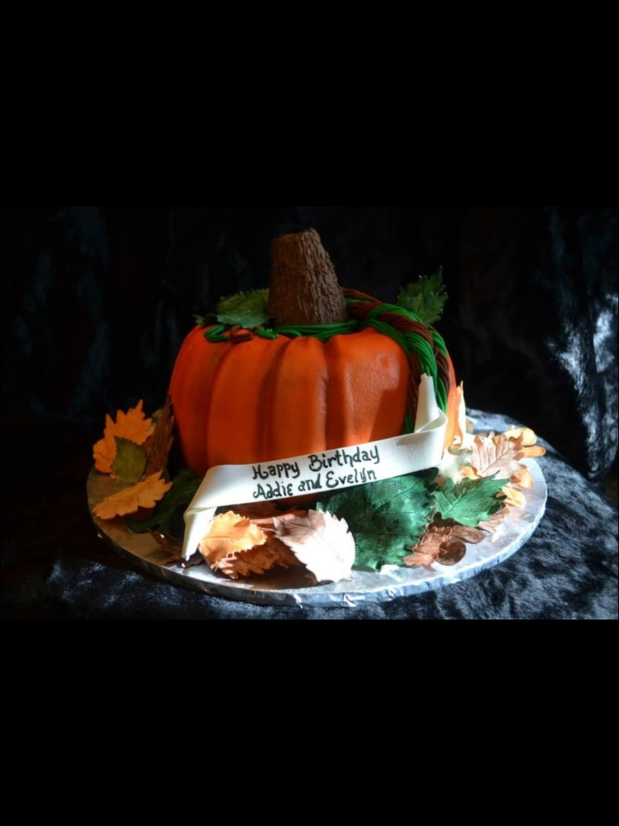 Fall Themed Birthday Cake