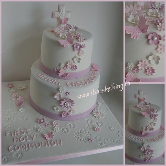 First Communion Cake Flowers