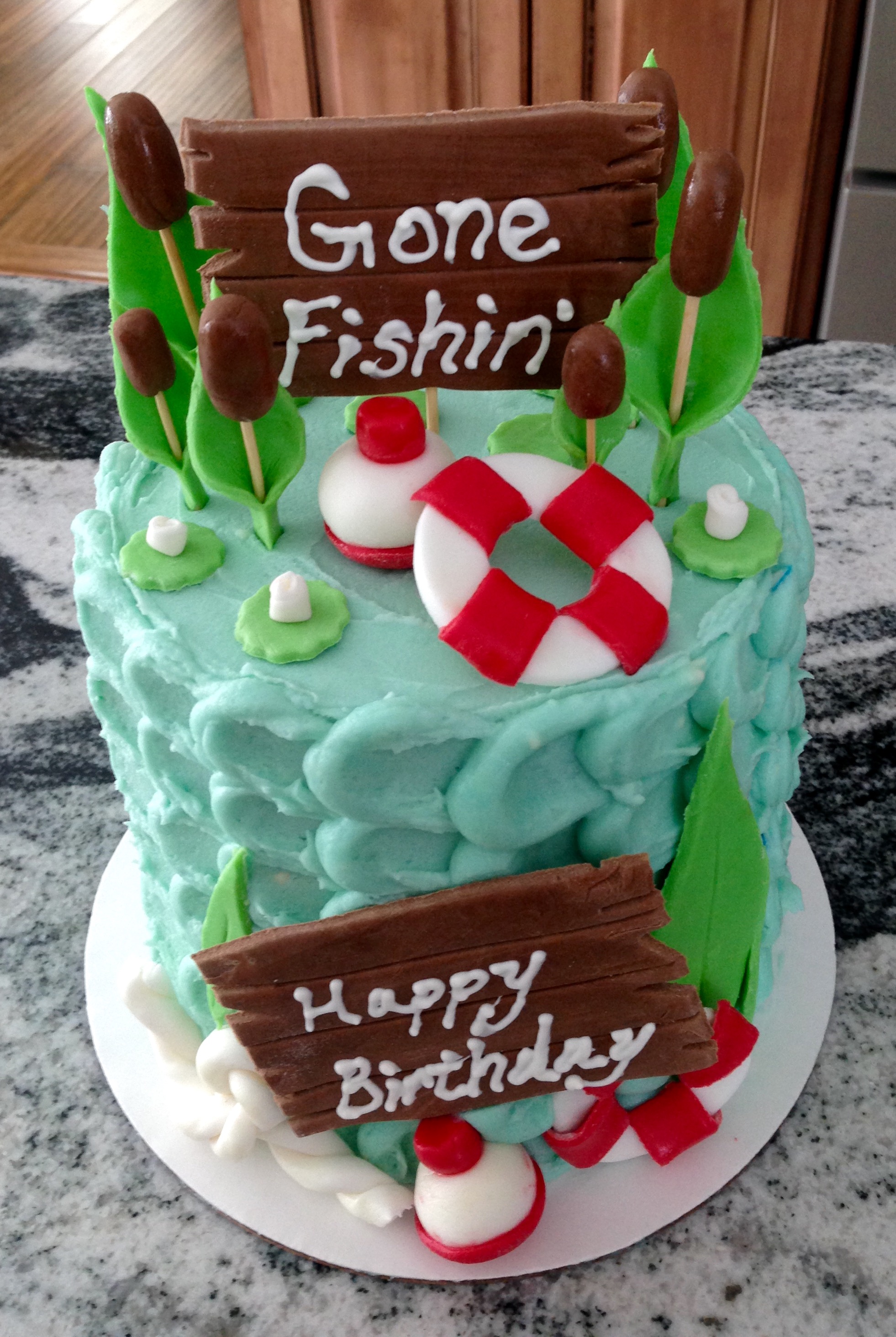 Fishing Birthday Cake Idea