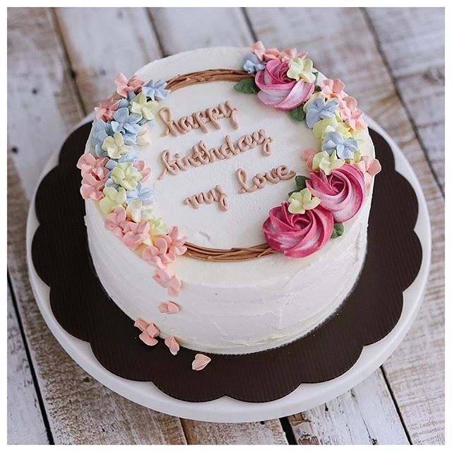 Flower Birthday Cake Buttercream