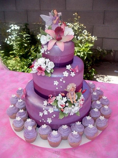 Flower Fairy Birthday Cake