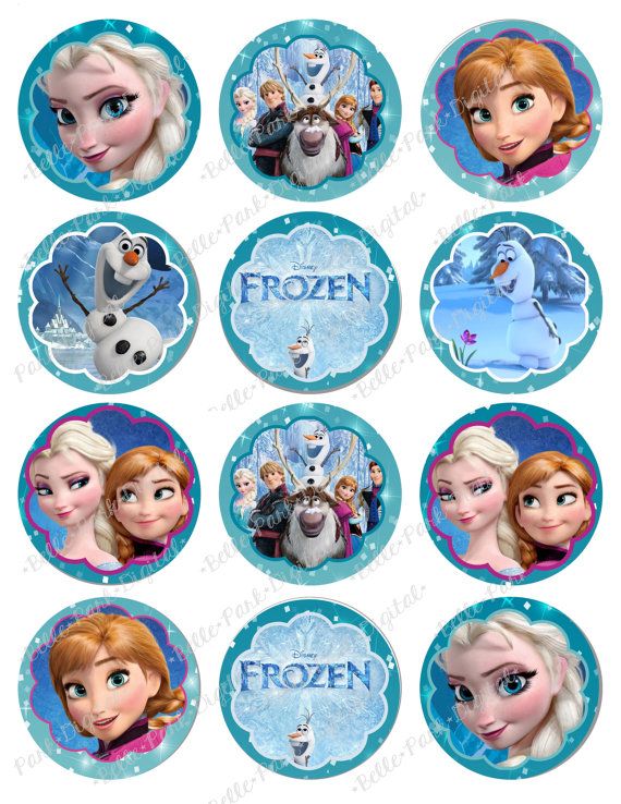 Frozen Cupcake Toppers