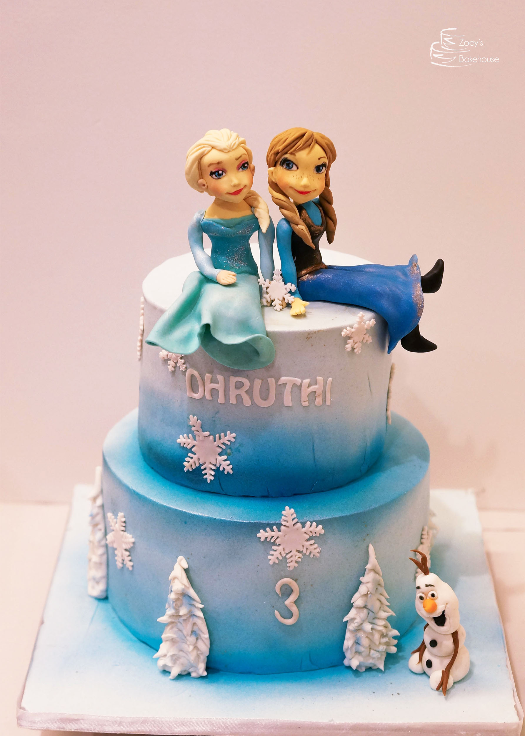 Frozen Themed Birthday Cake