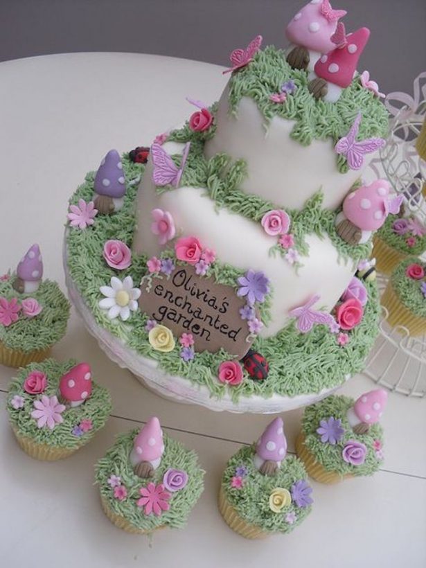 9 Photos of Fairy Birthday Cupcakes