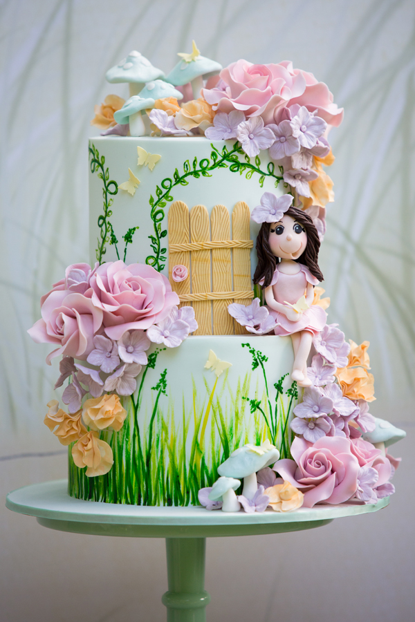 Garden Fairy Birthday Cake