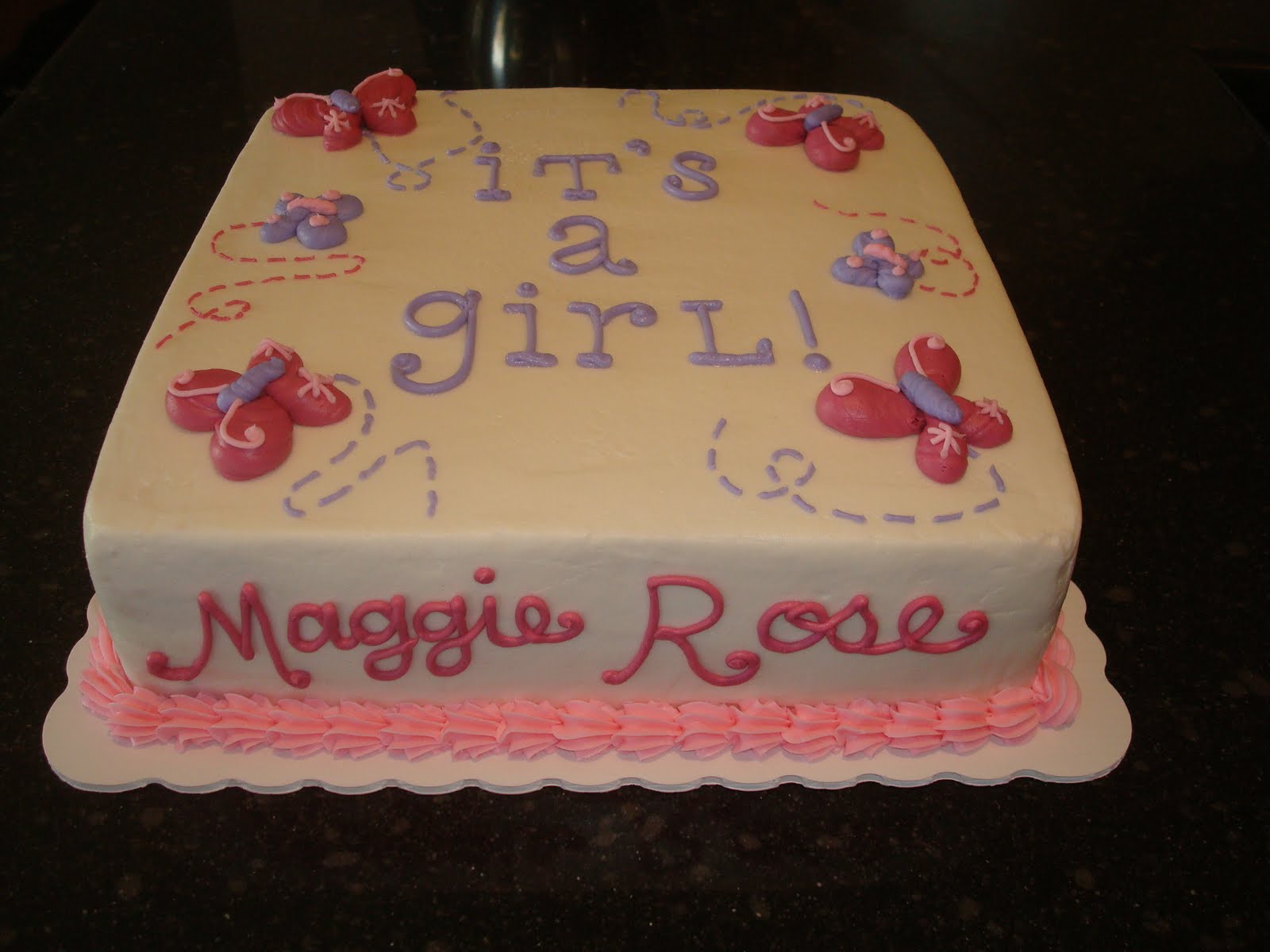 Girl Baby Shower Cake