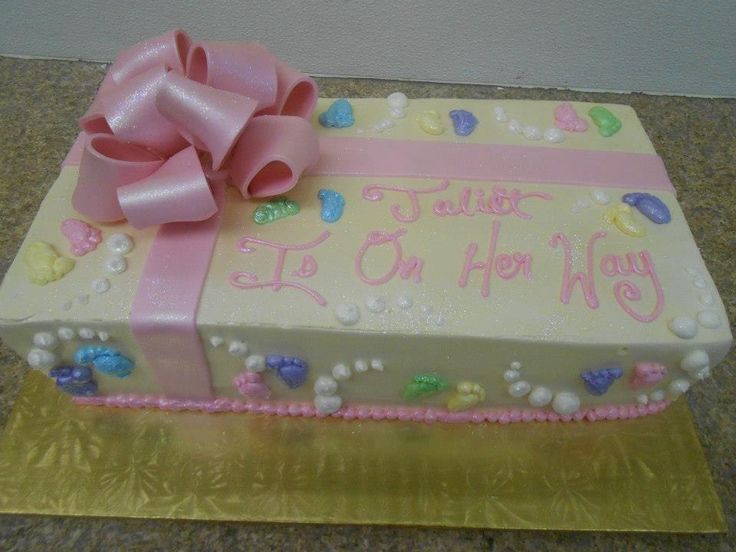 Girl Baby Shower Sheet Cake Ideas