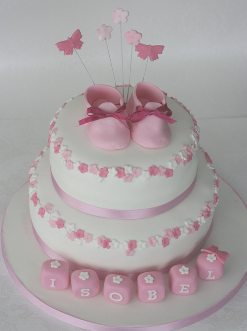 Girls Christening Cake