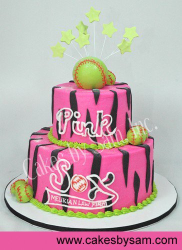 Girls Softball Birthday Cake Ideas