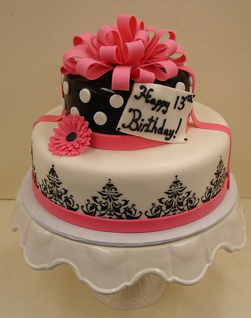 Glitz and Glam Birthday Cake