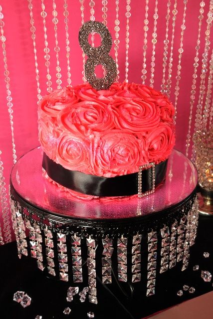 Glitz and Glam Birthday Cake