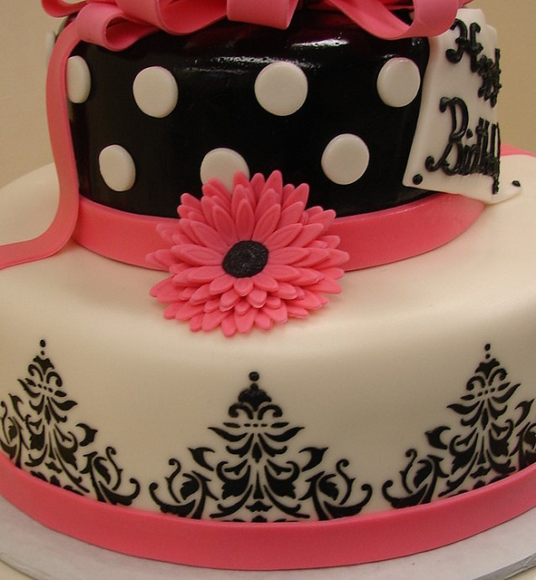 Glitz and Glam Birthday Cake