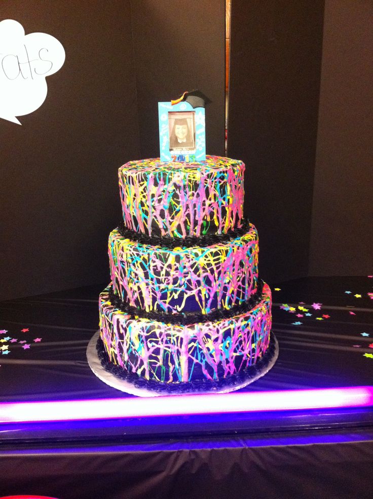 Glow in the Dark Party Cake