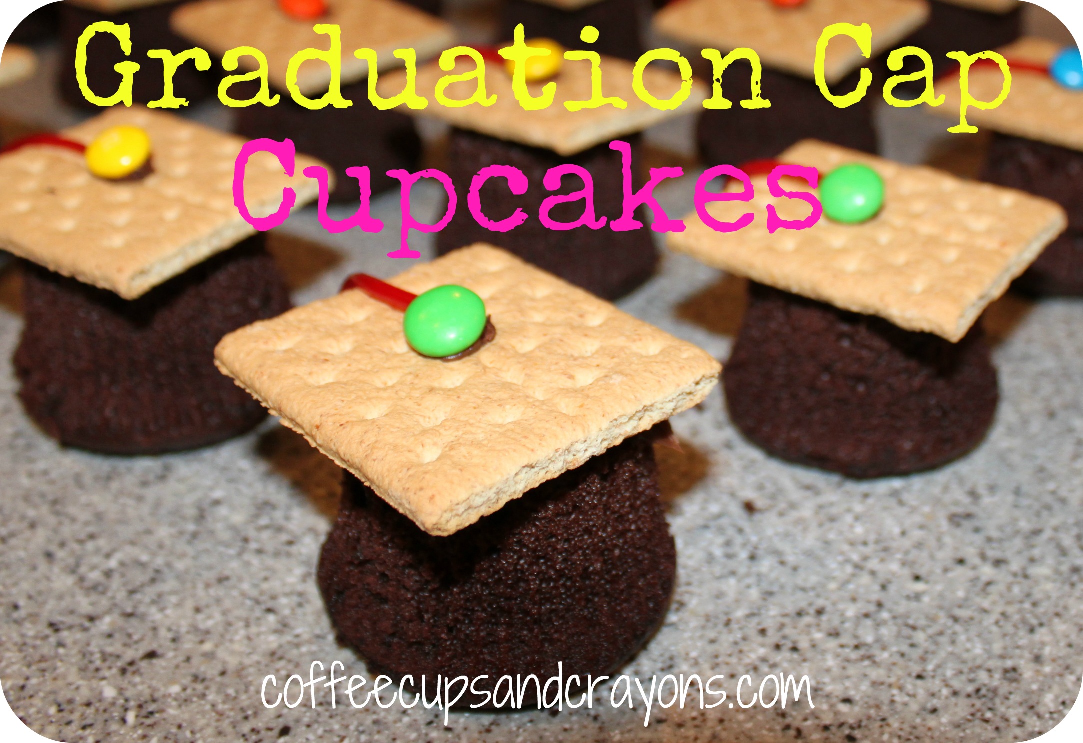 Graduation Cap Cupcakes