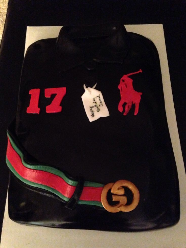 Gucci with Polo Shirt Cake