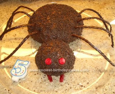 Halloween Spider Birthday Cake