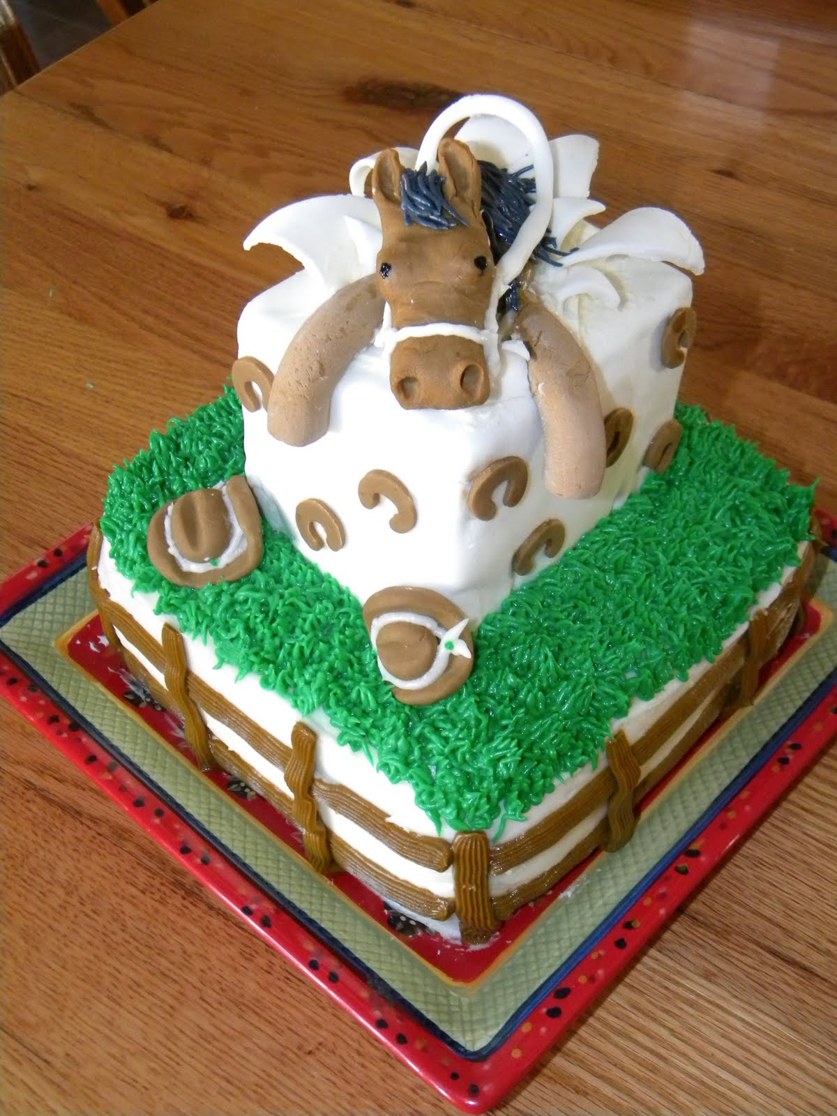 Happy Birthday Horse Cake