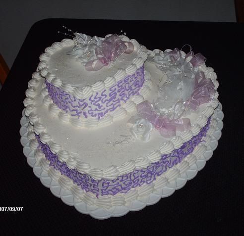 Heart Shaped Anniversary Cake