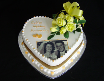 Heart Shaped Anniversary Cakes