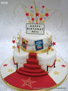 Hollywood Red Carpet Birthday Cake