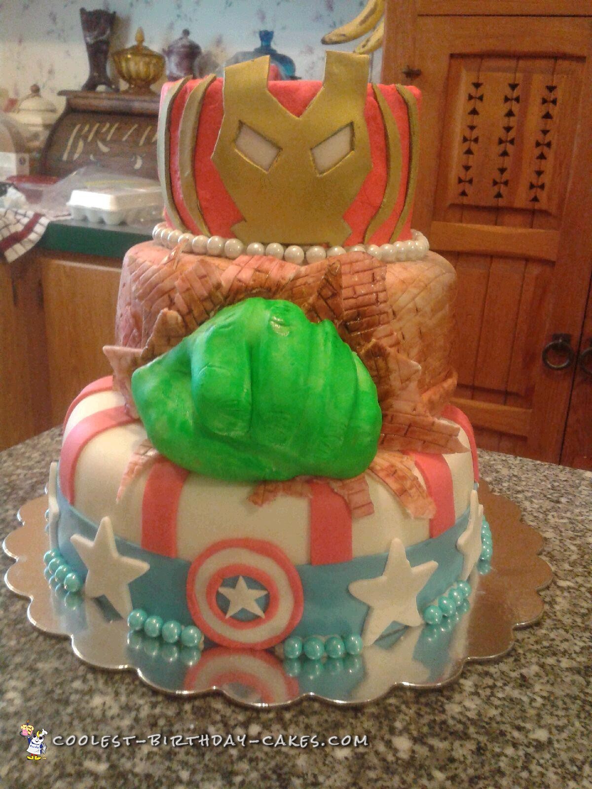 Homemade Superhero Cakes