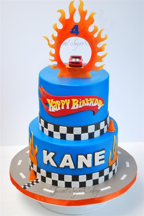 Hot Wheels Birthday Cake