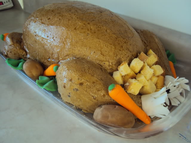 How to Make Turkey Shaped Cake