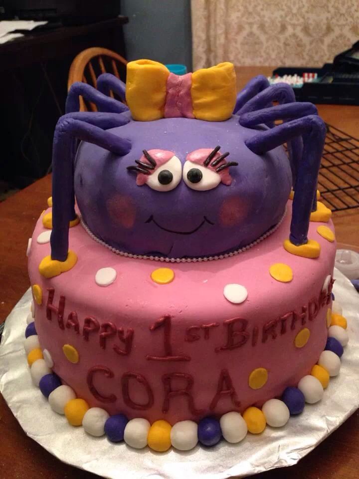 Itsy Bitsy Spider Birthday Cake