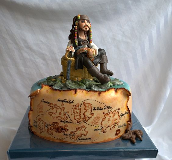 Jack Sparrow Pirate Cake