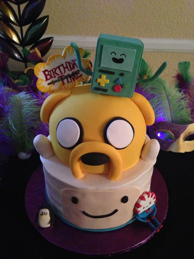 Jake Adventure Time Birthday Cake