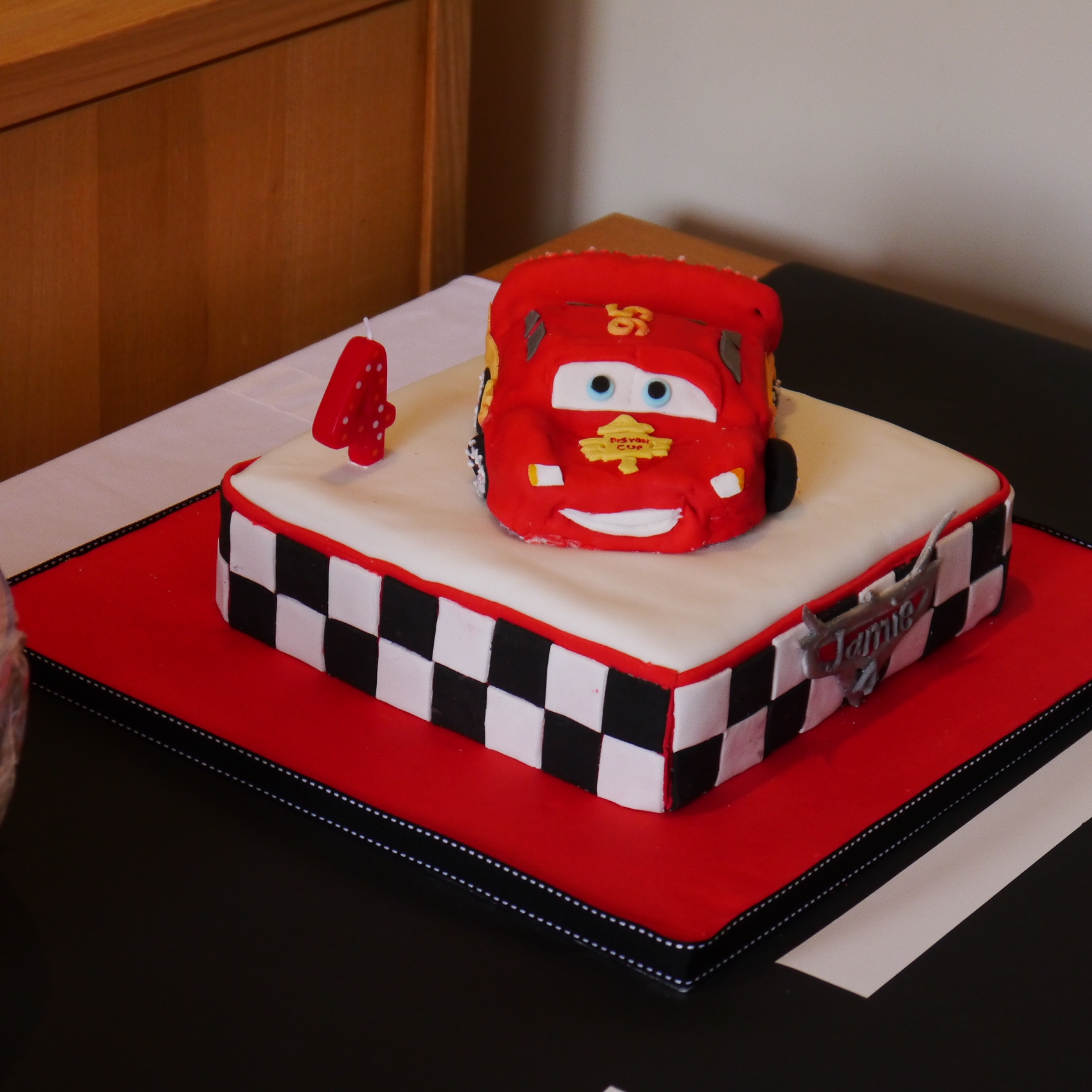 Lightning McQueen Birthday Cake