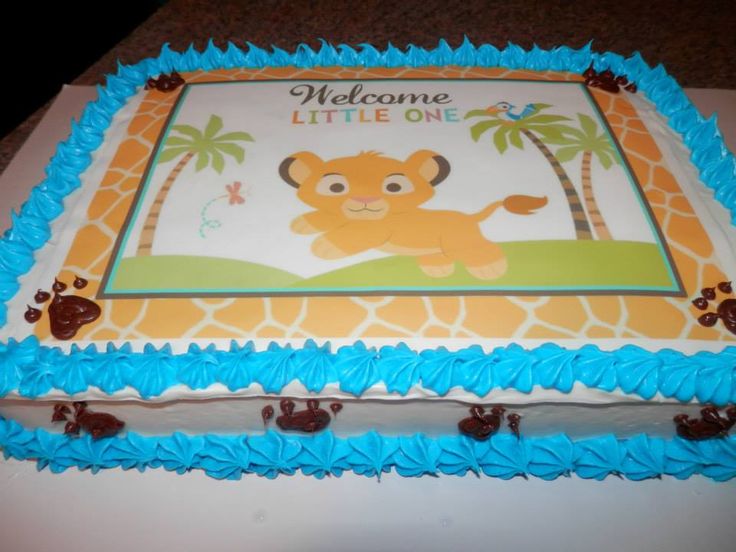 Lion King Baby Shower Cake