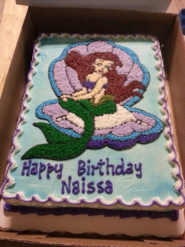 Little Mermaid Birthday Sheet Cakes