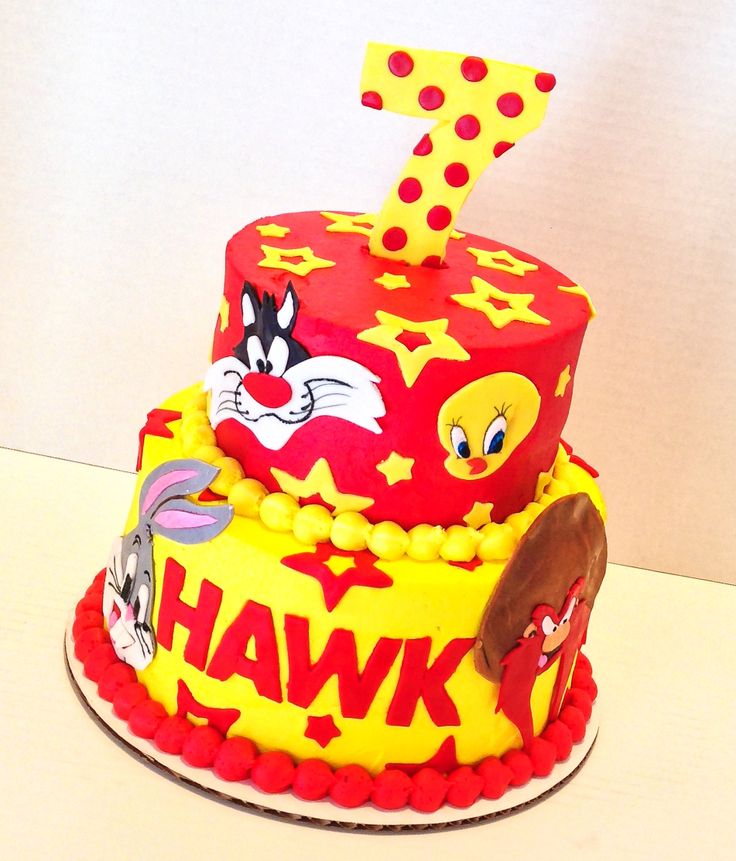 13 Photos of Looney Tunes Birthday Cakes For Toddler Boys