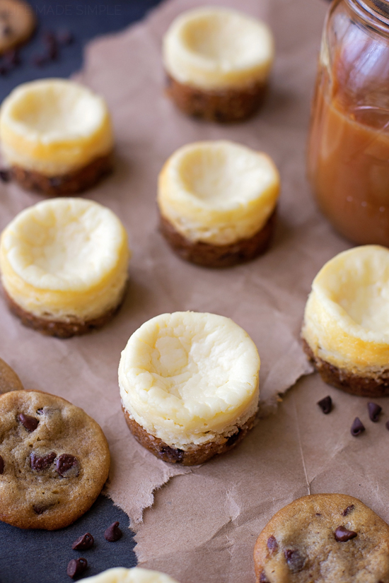 Mini Chocolate Chip Cookie Cheesecake Recipe