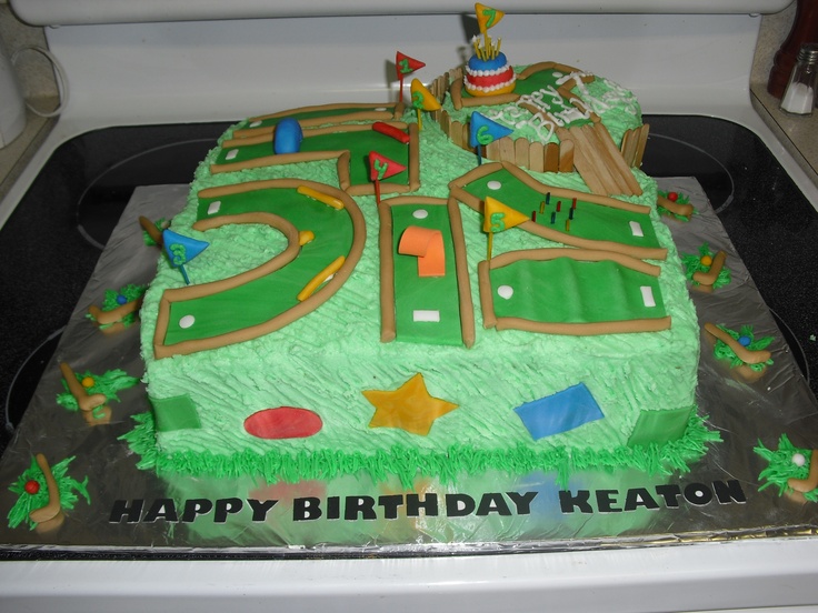 Mini Golf Birthday Cake Ideas