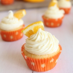 Mini Orange Cupcakes